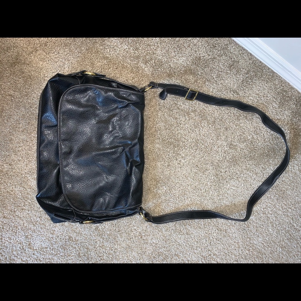 Leather satchel purse
